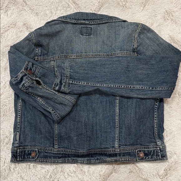 American Eagle Outfitters denim jean jacket medium blue wash size L - Picture 6 of 9